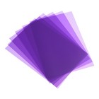 20 Mil Clear PVC Binding Covers, 20 Pcs for Report, Semi Transparent Purple