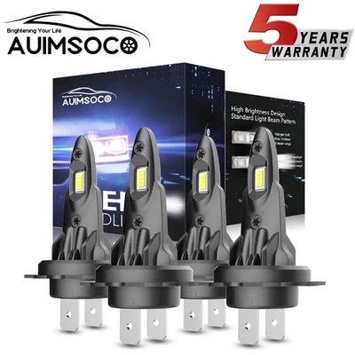 4 bombillas de faros de haz alto 6500 k H7 para BMW 325i 328i 330i 335i E90 F30 E46 Foto 1 de 4