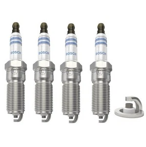 Spark Plugs x 4 Bosch Fits Ford Focus Fiesta Ka Mondeo Puma C-Max Mazda 2 6 Set - Picture 1 of 6