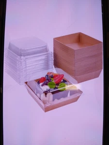50 Pack Charcuterie Box with Clear Lids, Disposable - Picture 1 of 12
