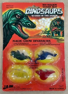 DE COLECCIÓN DINOSAURIOS GOBERNANTES DE LA TIERRA MAGIC GROW JA-RU #1727 (1986) - Imagen 1 de 3