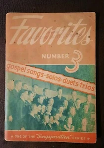 Singspiration Favorites Number 3 Gospel Songs Solos Duets Trios Vintage - Picture 1 of 10