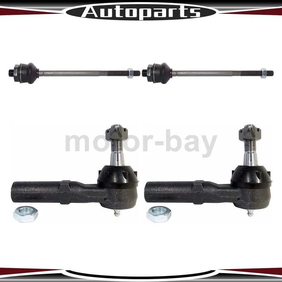 Extremo de varilla de amarre interior exterior 4 piezas para GMC Sierra 3500 2001 2002 2003 2004 2005 2006 Foto 1 de 3