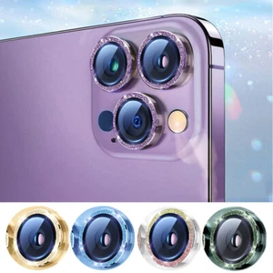 Proteggi Obiettivo Fotocamera Per Iphone 14 13 12 11 Pro Max Bling Diamond & - Zdjęcie 1 z 18