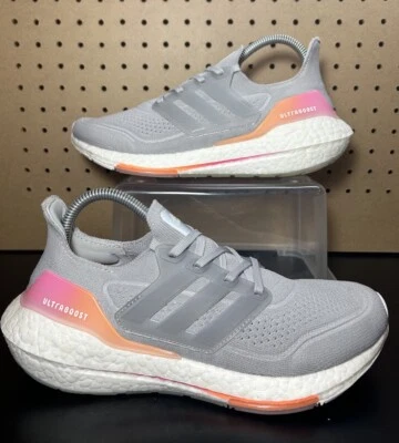 Adidas UltraBoost 21 Zapatos Atléticos para Correr Gris FY0426 Para Mujer Talla 8” Foto 1 de 4