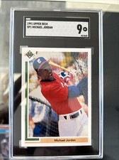 1991 Upper Deck SP1 Michael Jordan SGC 9 MINT Rookie Baseball Card