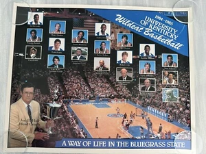 1984-85 University of Kentucky Men's Basketball Poster 18"x14" - Picture 1 of 7