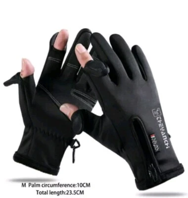 Touch Screen Gloves for Men and Women, Thermal Fingerless Bike Gloves Size M - Image 1 of 4