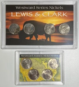 Westward Journey Nickel Set 2004 2005 P and D Uncirculated 8 Coin Whitman Holder - Picture 1 of 8