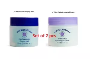 Nuskin Pillow Glow Sleeping Mask + Thirst Fix Hydrating Gel Cream ~NEW! - Picture 1 of 1
