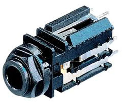 Neutrik - NJ5FD-V - 1/4 Stereo Switched Jack PC Verticle with Cap - Image 1 of 4