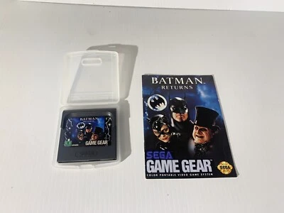 SEGA GAMEGEAR VIDEO GAME BATMAN RETURNS CARTRIDGE CART VINTAGE GEAR w MANUAL - Image 1 of 3