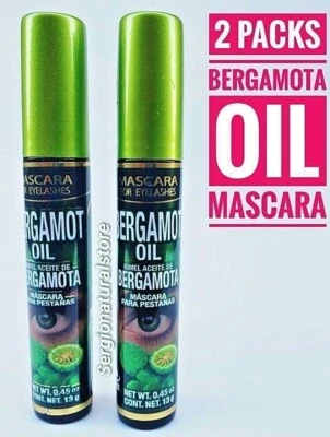 (2) MASCARA BERGAMOTA OIL BLACK RIMEL ACEITE BERGAMOTA WATERPROOF STRENGTHENING - Image 1 of 4