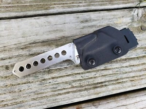 Utility Knife Fixed Blade Razor Box Cutter Kydex Sheath Tactical Belt Clip - Picture 1 of 10