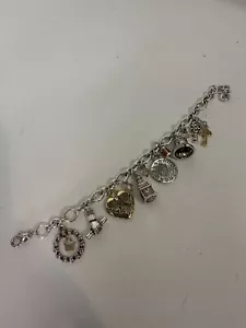Vintage Brighton Bettelarmband Silber/Gold Philadelphia Independence Hall - Bild 1 von 3