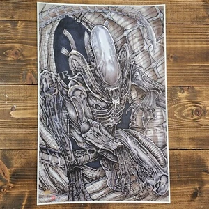 Película Alien Xenomorph Big Chap 1979 impresión 11x17 firmada por el artista Chris Oz Fulton - Imagen 1 de 2