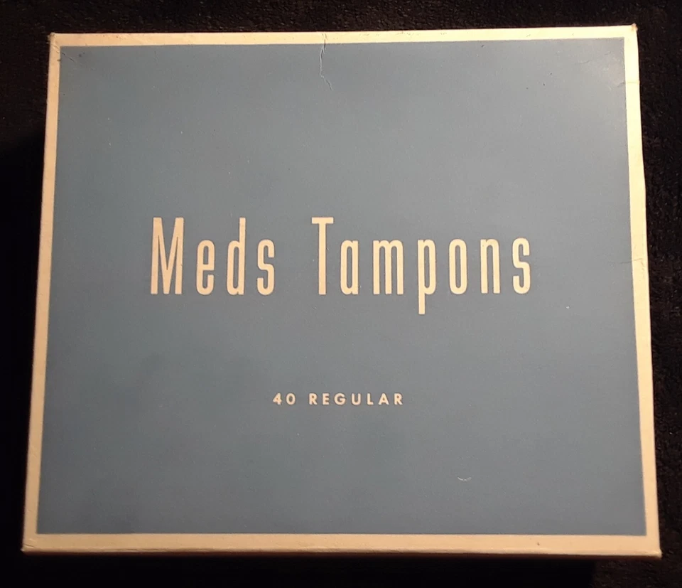 1940's Meds Regular Tampons Box Of 40  - Rare Early Vintage Feminine Hygiene! - Image 1 of 4