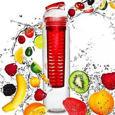 Trinkflasche Sport Fitness Flasche Wasserflasche 800ml mit Infuser Fruchteinsatz