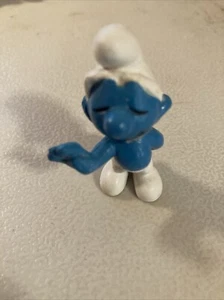 Figura Pitufo Flor Los Pitufos De Colección PVC Peyo Falta Flor Roja - Imagen 1 de 2