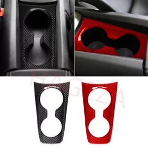 Real Carbon Fiber Front Water Cup Holder Panel Trim For Chevrolet Camaro 2010-15 - Foto 1 di 33