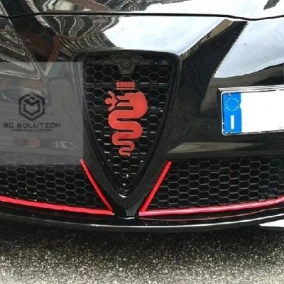 Griglia A Nido D'Ape Alfa Romeo Mito 2008-2015 Con Biscione Rosso  - Image 1 of 4