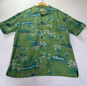 Camisa grande con botones de manga corta floral verde Somewhere de las 5 en punto para hombre - Imagen 1 de 7