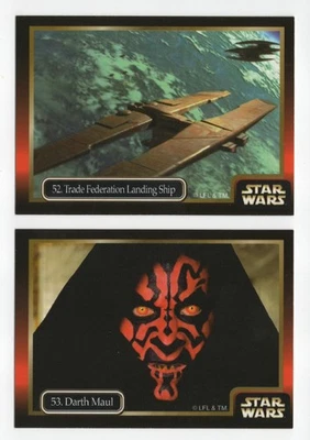 1999 Ikon Australia Star Wars Episode I Phantom Menace #52 & 53 - Image 1 of 2