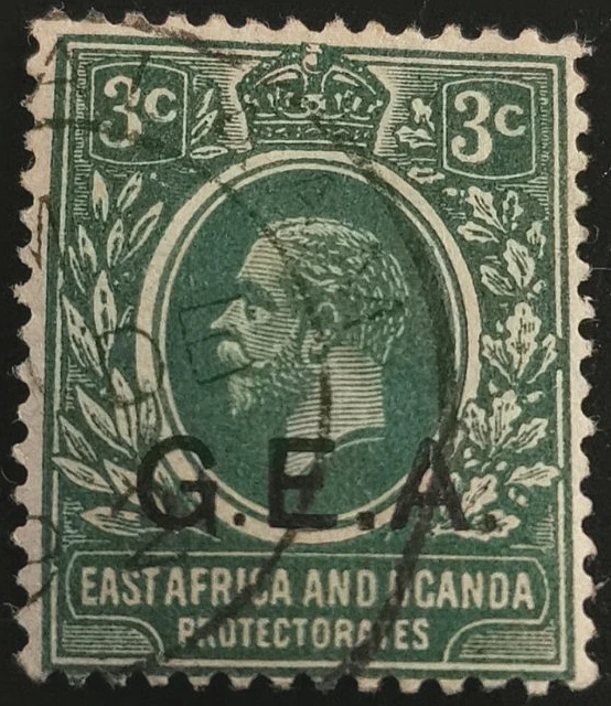 Tanganica: 1917-1921 Rey Jorge V - África Oriental Británica. (Sello coleccionable). Foto 1 de 1