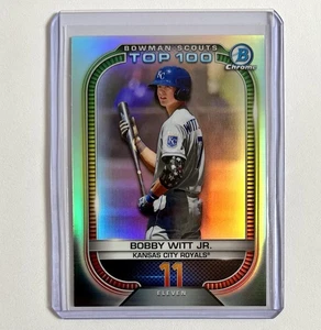 Bobby Witt Jr. 2021 Bowman Chrome Top 100 Prospects Insert #BTP-11 KC Royals MLB - Picture 1 of 3