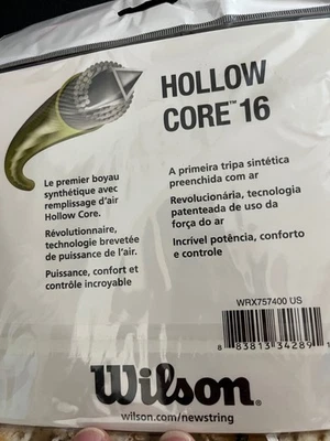 Cuerda de raqueta de tenis Wilson Hollow Core calibre 16 Foto 1 de 2