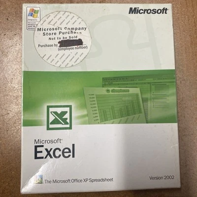 Microsoft Excel 2002  for Windows '98, 2000 Pro, NT Workstation 4.0 - Image 1 of 4