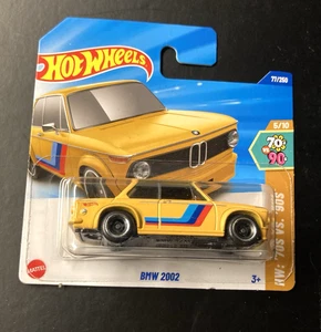 Hot Wheels BMW 2002 #77/250 - 2025 H W '70s vs '90s 5/10 short card Yellow #2 - Picture 1 of 7