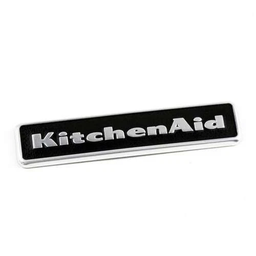 Placa de identificación/insignia negra para refrigerador Kitchen-Aid OEM W10243392 Foto 1 de 1