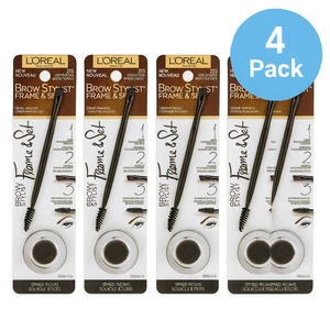 L'Oreal Brow Stylist Frame & Set 215 Deep Brunette 0.08 oz 4 Pack New - Picture 1 of 1
