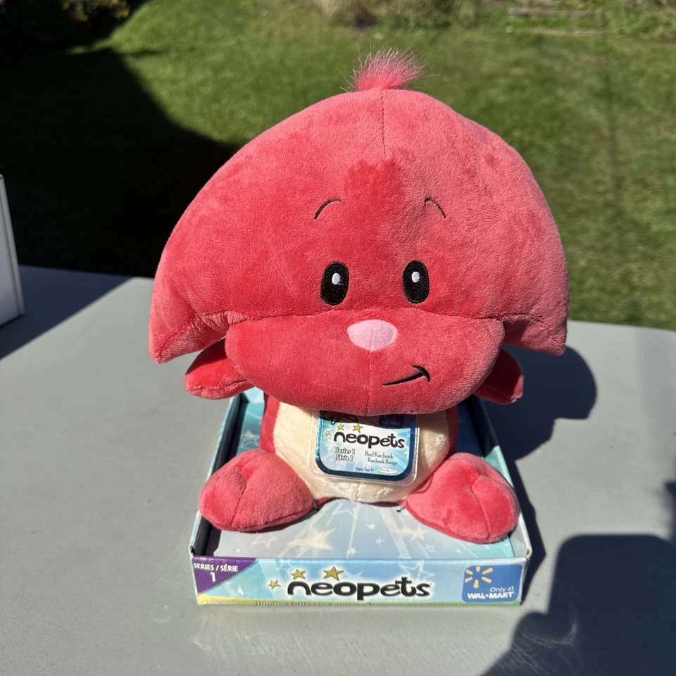 Neopets Red Kacheek 11" Plush 2008 W/ Tag & Box Plush NIB Walmart Exclusive - Image 1 of 4