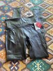 NWT SPANX Women?s Feux Leather High Waisted Leggings Slim Buit In Size Medium