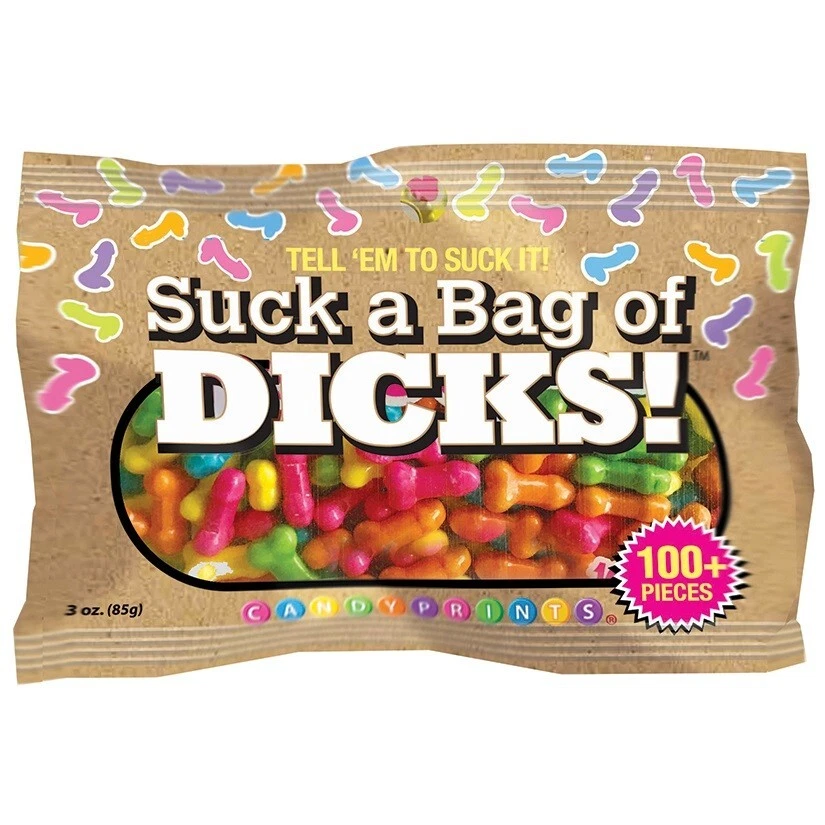 LITTLE GENIE Suck a Bag of Dicks! Penis shaped Candy 100 pieces