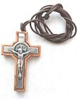 Necklet Crucifixes   Genuine Olive Wood    Made In Italy     28" Cord