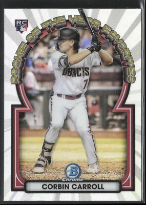 2023 Bowman Corbin Carroll ROYF-1 Rookie of the Year Favorites Diamondbacks - Image 1 of 2