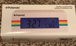 Style Asia Polaroid Desktop Digital Clock With 12/24 Hour, Indoor Temperature - Picture 1 of 5