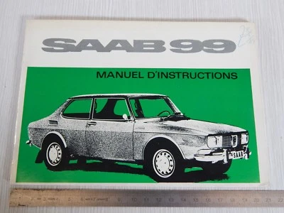 MANUALE USO E MANUTENZIONE ORIGINALE SAAB 99 1969 IN FRANCESE - Immagine 1 di 4