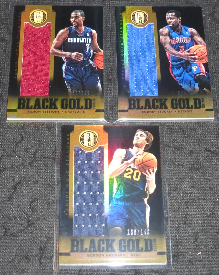 2012-13 PANINI GOLD STANDARD WORN JERSEY BLACK THREADS RAMON SESSIONS #D/199 - Image 1 of 1