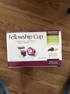 Boxes B&H Fellowship Cup - 250 Cups Each Includes Juice & Wafer Box Damaged - Picture 1 of 4