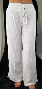 Boho Long White Palazzo Pant - FREE SHIPPING - Picture 1 of 2