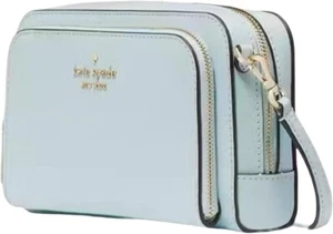 New Kate Spade Staci Dual Zip Around Crossbody Crisp Sky - Picture 1 of 5