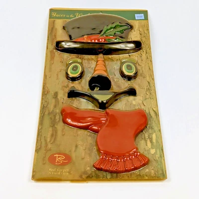 NUEVO Red Carpet Studios Faces in the Woods Tree Yard Garden 2006 muñeco de nieve invierno Foto 1 de 4