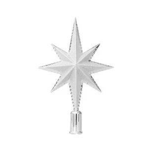 Glitter Christmas Tree Star Topper - Shimmering Tree Top Ornament Holiday Decor - Picture 1 of 14