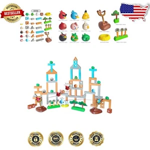 Angry Birds Building Set: 97-Peices with Slingshot for All Ages - Eco-Friendly - Picture 1 of 9