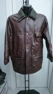 ARFANGO Giacca in Pelle usato uomo man Tg 54 MARRONE XYM760L - Foto 1 di 12