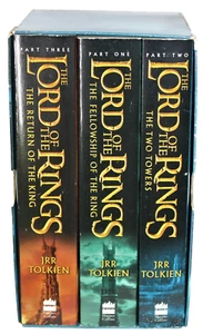 Vtg The Lord of The Rings JRR Tolkien 1st Film Tie in BOX SET SmalL PB 2002 Vg - Bild 1 von 8